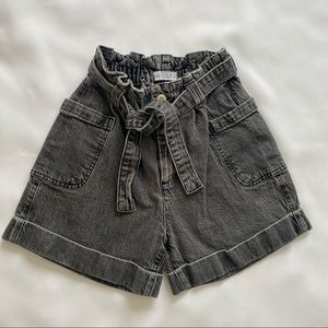 Zara Denim Shorts | Size 10 | Light Gray